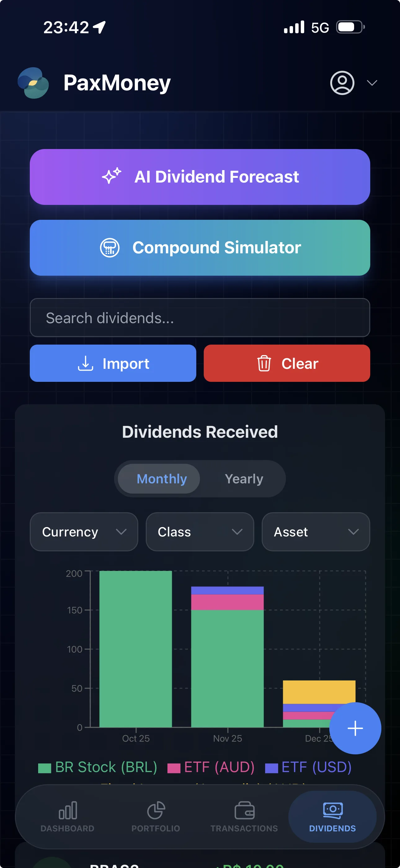 AI Dividend Forecast