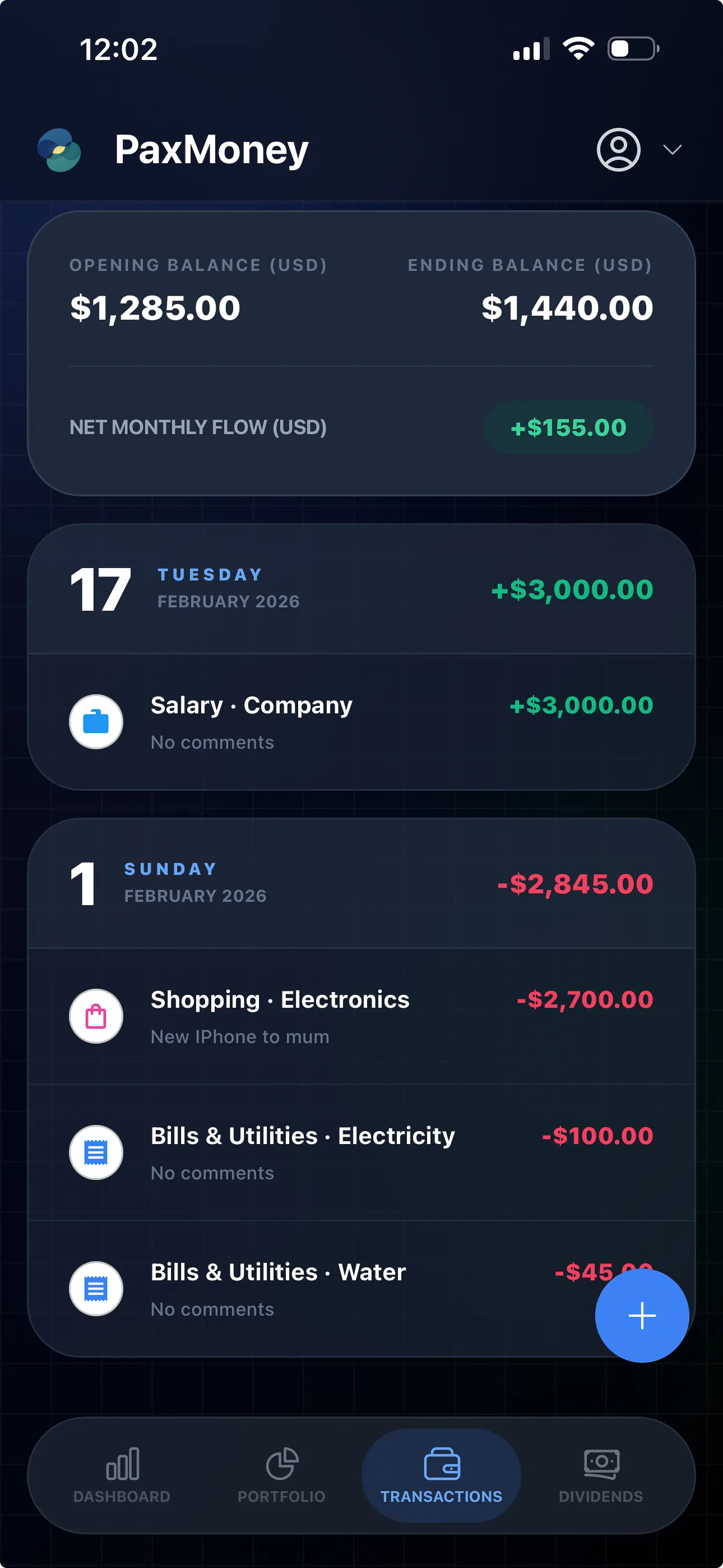 Transaction Control
